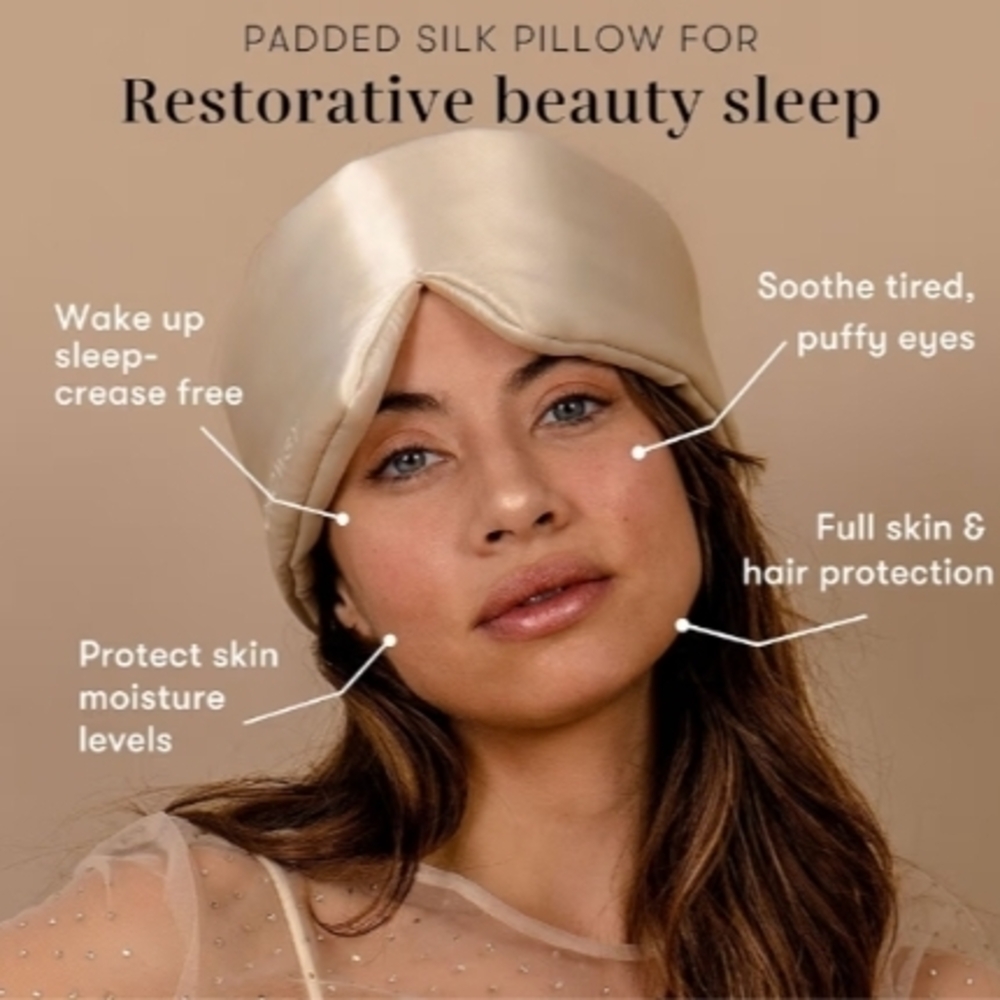 Drowsy Sleep Mask in Dusty Gold - Picture 2 of 9